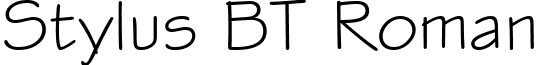 Stylus BT Roman font - stylu.ttf