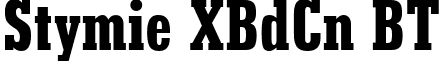 Stymie XBdCn BT font - StymieExtraBoldCondensedBT.ttf