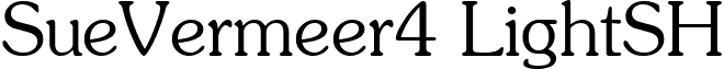 SueVermeer4 LightSH font - SUVLSH__.ttf