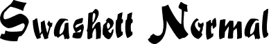 Swashett Normal font - SwashettNormal.ttf