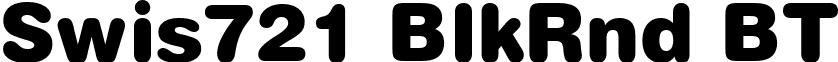 Swis721 BlkRnd BT font - Swiss721BlackRoundedBT.ttf