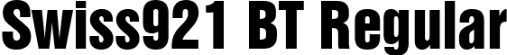Swiss921 BT Regular font - Swiss921BT.ttf