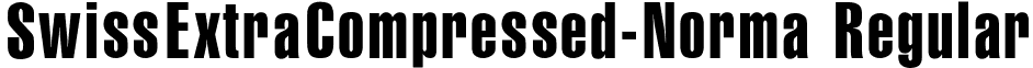SwissExtraCompressed-Norma Regular font - SWISS_EX.ttf