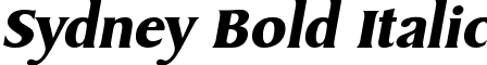 Sydney Bold Italic font - SydneyBoldItalic.ttf