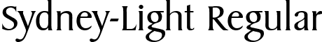 Sydney-Light Regular font - Sydney-Light.ttf