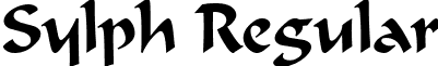 Sylph Regular font - Sylph.ttf