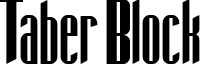Taber Block font - TaberBlock.ttf