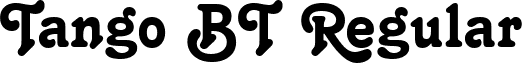 Tango BT Regular font - TANGON.TTF