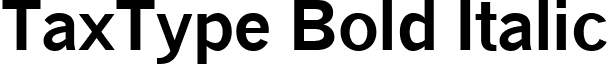 TaxType Bold Italic font - QuickTypeBold.ttf