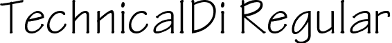TechnicalDi Regular font - TECHD___.ttf