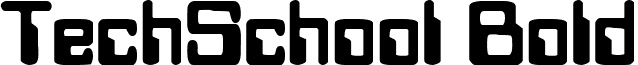 TechSchool Bold font - techschoolbold.ttf