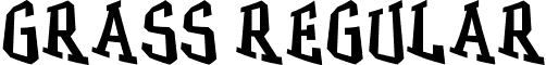 GRASS Regular font - GRASS.ttf