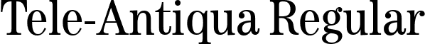 Tele-Antiqua Regular font - t035013d.ttf