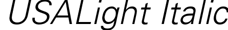 USALight Italic font - USALIGHI.ttf