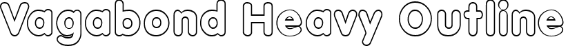 Vagabond Heavy Outline font - VagabondHeavyOutline.ttf