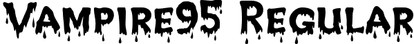 Vampire95 Regular font - VAMPIRE9.ttf