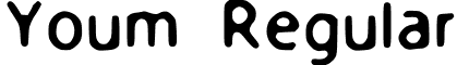 Youm Regular font - Youm.ttf