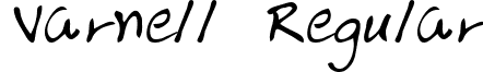 Varnell Regular font - VarnellRegular.ttf