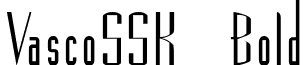 VascoSSK Bold font - vascosskbold.ttf