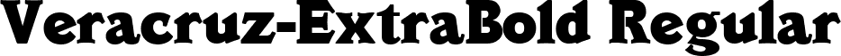 Veracruz-ExtraBold Regular font - Veracruz-ExtraBold.ttf