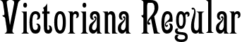 Victoriana Regular font - Victoriana.ttf