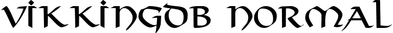 VikkingDB Normal font - VikkingDBNormal.ttf