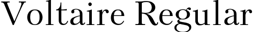 Voltaire Regular font - Voltaire.ttf