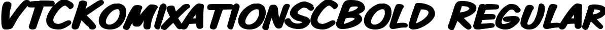 VTCKomixationSCBold Regular font - VTCKomixationSCBold.ttf