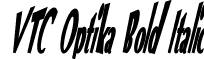 VTC Optika Bold Italic font - VTC Optika Bold Italic.ttf