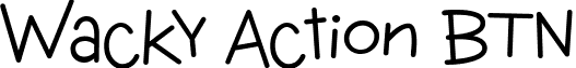 Wacky Action BTN font - Wacky Action BTN.ttf