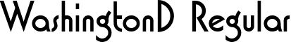 WashingtonD Regular font - WashingtonD.ttf