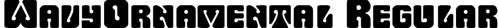 WavyOrnamental Regular font - WavyOrnamental.ttf