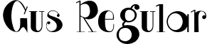 Gus Regular font - Gus.ttf