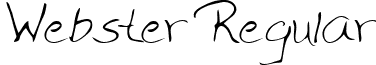 Webster Regular font - WebsterRegular.ttf