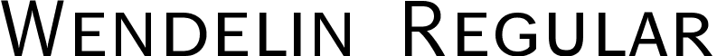 Wendelin Regular font - WendelinNormalKapitaelchen.ttf