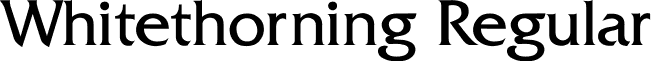 Whitethorning Regular font - white.ttf