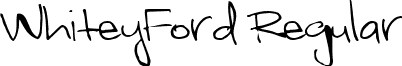 WhiteyFord Regular font - whf.ttf