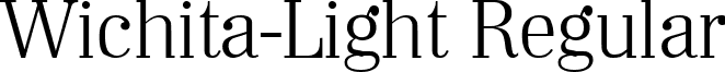 Wichita-Light Regular font - Wichita-Light.ttf