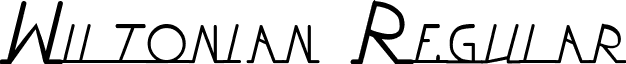 Wiltonian Regular font - wiltonian.ttf