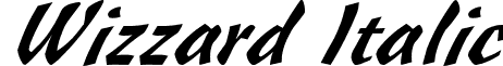 Wizzard Italic font - WIZZAR1I.ttf