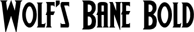 Wolf's Bane Bold font - WOLF4B.ttf