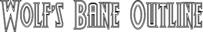 Wolf's Bane Outline font - Wolf4o.ttf