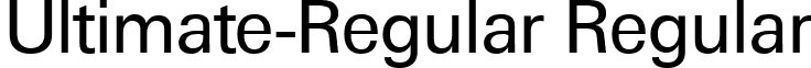 Ultimate-Regular Regular font - Ultimate-Regular.ttf