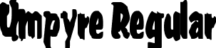 Umpyre Regular font - Umpyre.ttf