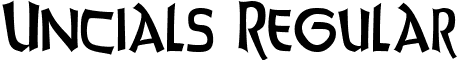 Uncials Regular font - UncialsRegular.ttf