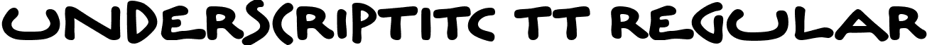 UnderscriptITC TT Regular font - UNDEI.ttf