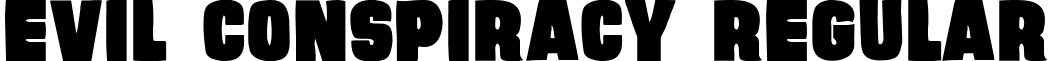 Evil Conspiracy Regular font - evil_conspiracy_regular.ttf