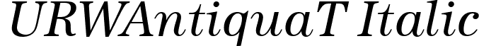 URWAntiquaT Italic font - URWAntiquaTItalic.ttf