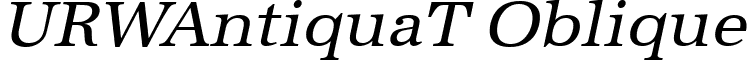 URWAntiquaT Oblique font - URWAntiquaTOblique.ttf