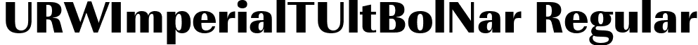 URWImperialTUltBolNar Regular font - URWImperialTUltBolNar.ttf